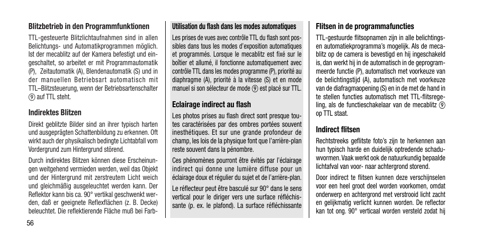 Metz MECABLITZ 40 AF-4 Minolta User Manual | Page 56 / 78