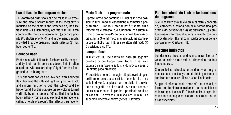 Metz MECABLITZ 40 AF-4 Minolta User Manual | Page 57 / 78