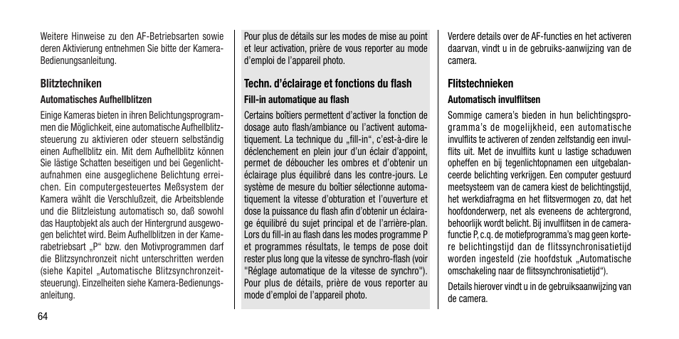 Metz MECABLITZ 40 AF-4 Minolta User Manual | Page 64 / 78