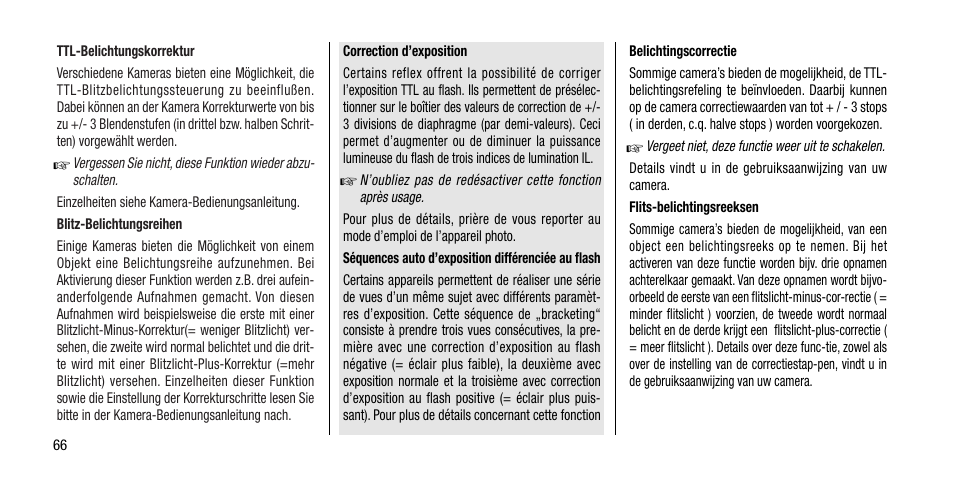 Metz MECABLITZ 40 AF-4 Minolta User Manual | Page 66 / 78