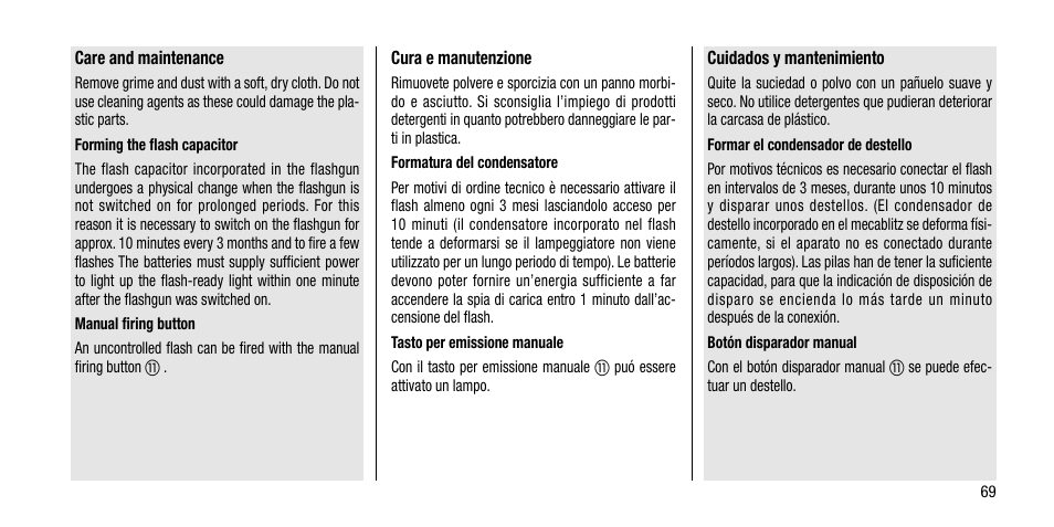 Metz MECABLITZ 40 AF-4 Minolta User Manual | Page 69 / 78