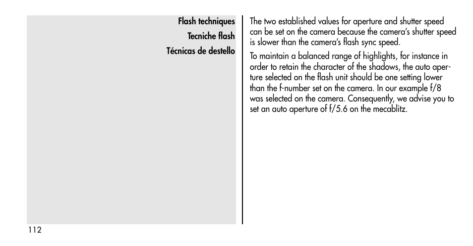 Metz MECABLITZ 36 C-2 User Manual | Page 112 / 132