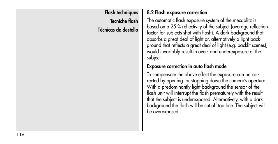 Metz MECABLITZ 36 C-2 User Manual | Page 116 / 132