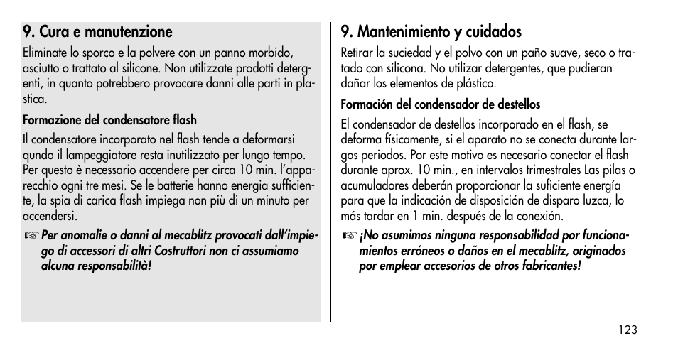 Metz MECABLITZ 36 C-2 User Manual | Page 123 / 132