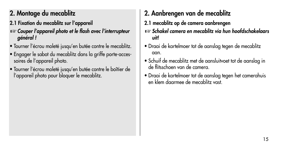 Metz MECABLITZ 36 C-2 User Manual | Page 15 / 132