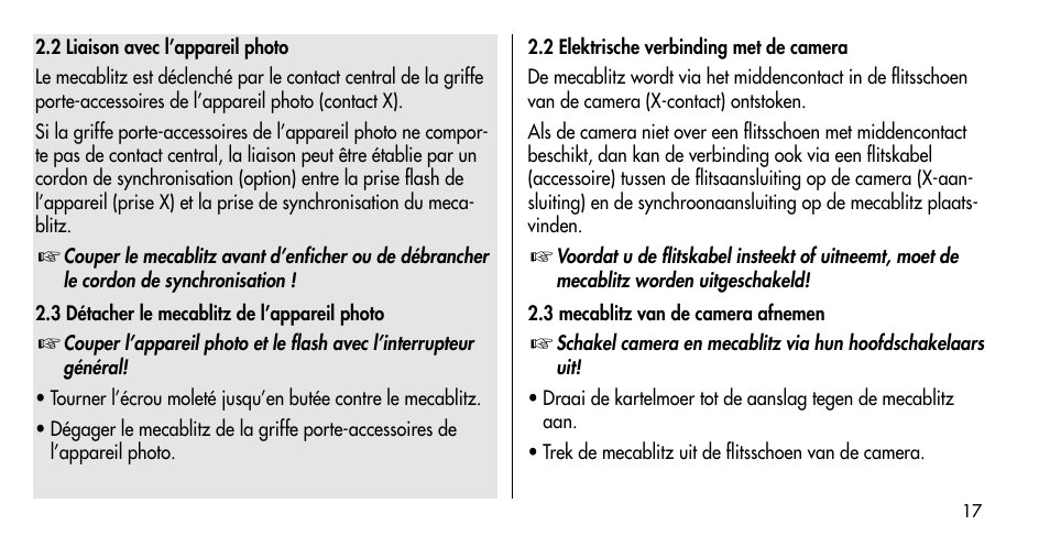 Metz MECABLITZ 36 C-2 User Manual | Page 17 / 132