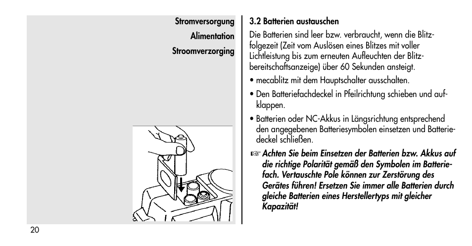 Metz MECABLITZ 36 C-2 User Manual | Page 20 / 132