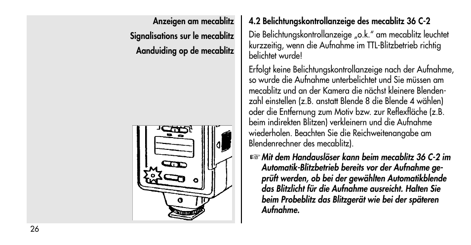 Metz MECABLITZ 36 C-2 User Manual | Page 26 / 132