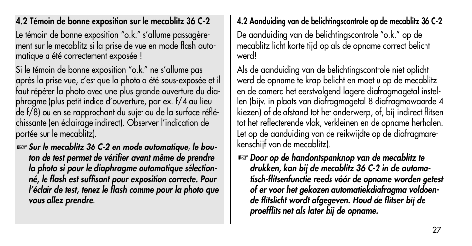 Metz MECABLITZ 36 C-2 User Manual | Page 27 / 132