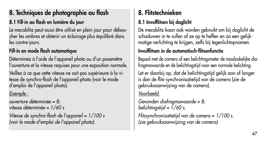 Metz MECABLITZ 36 C-2 User Manual | Page 47 / 132