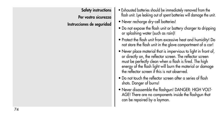 Metz MECABLITZ 36 C-2 User Manual | Page 74 / 132