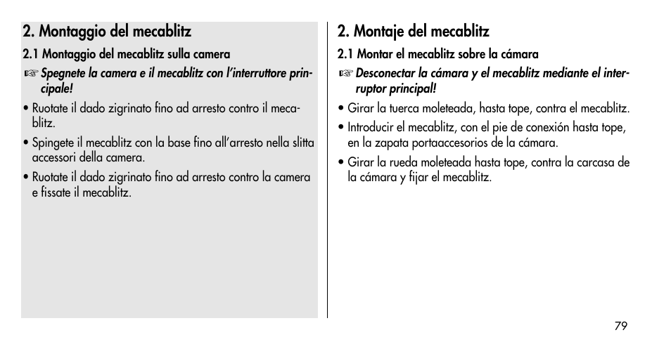 Metz MECABLITZ 36 C-2 User Manual | Page 79 / 132