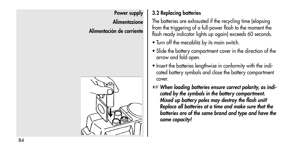 Metz MECABLITZ 36 C-2 User Manual | Page 84 / 132