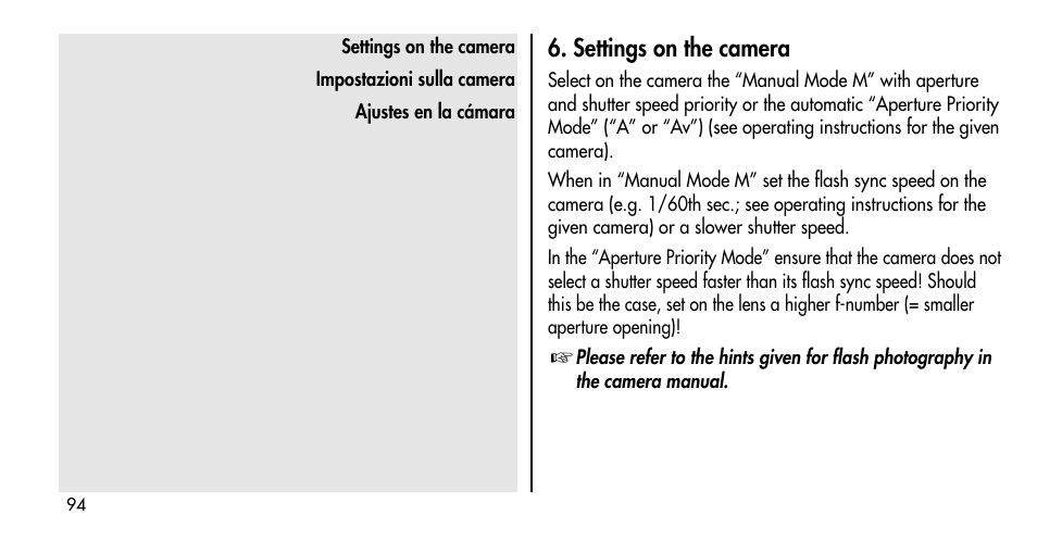 Metz MECABLITZ 36 C-2 User Manual | Page 94 / 132