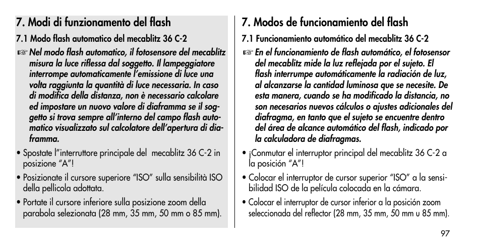 Metz MECABLITZ 36 C-2 User Manual | Page 97 / 132