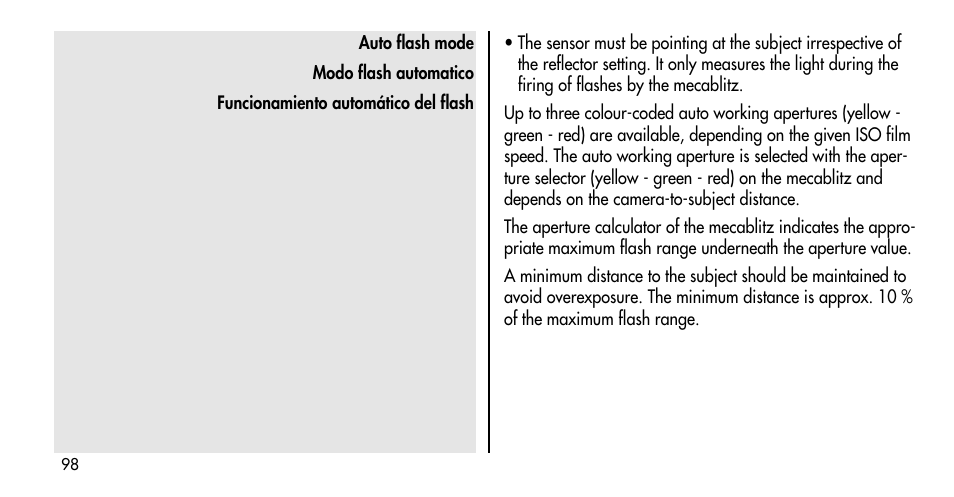 Metz MECABLITZ 36 C-2 User Manual | Page 98 / 132