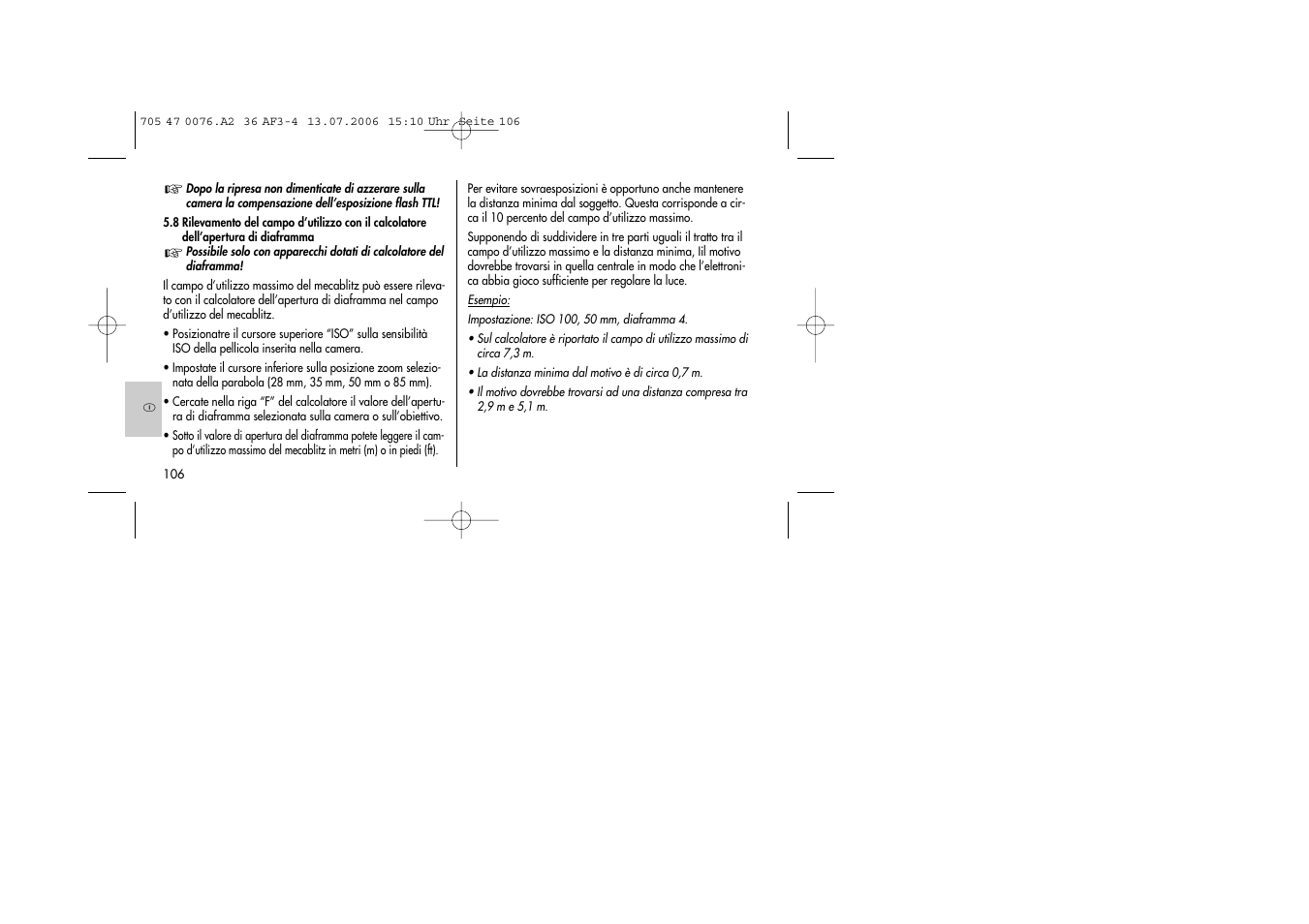Metz MECABLITZ 36 AF-3 User Manual | Page 106 / 144