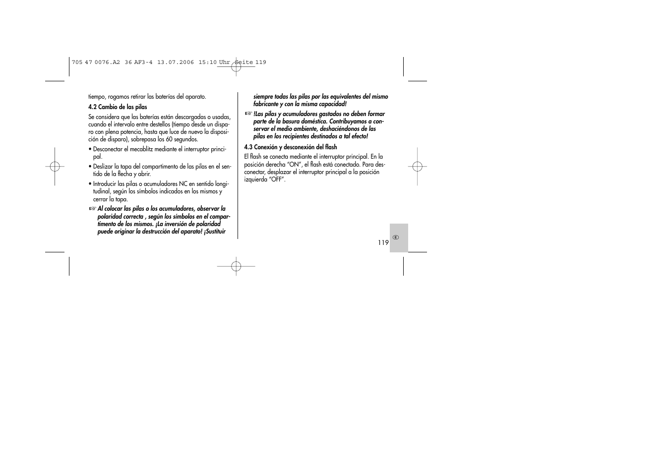 Metz MECABLITZ 36 AF-3 User Manual | Page 119 / 144