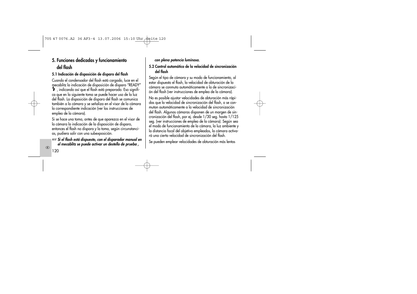 Metz MECABLITZ 36 AF-3 User Manual | Page 120 / 144