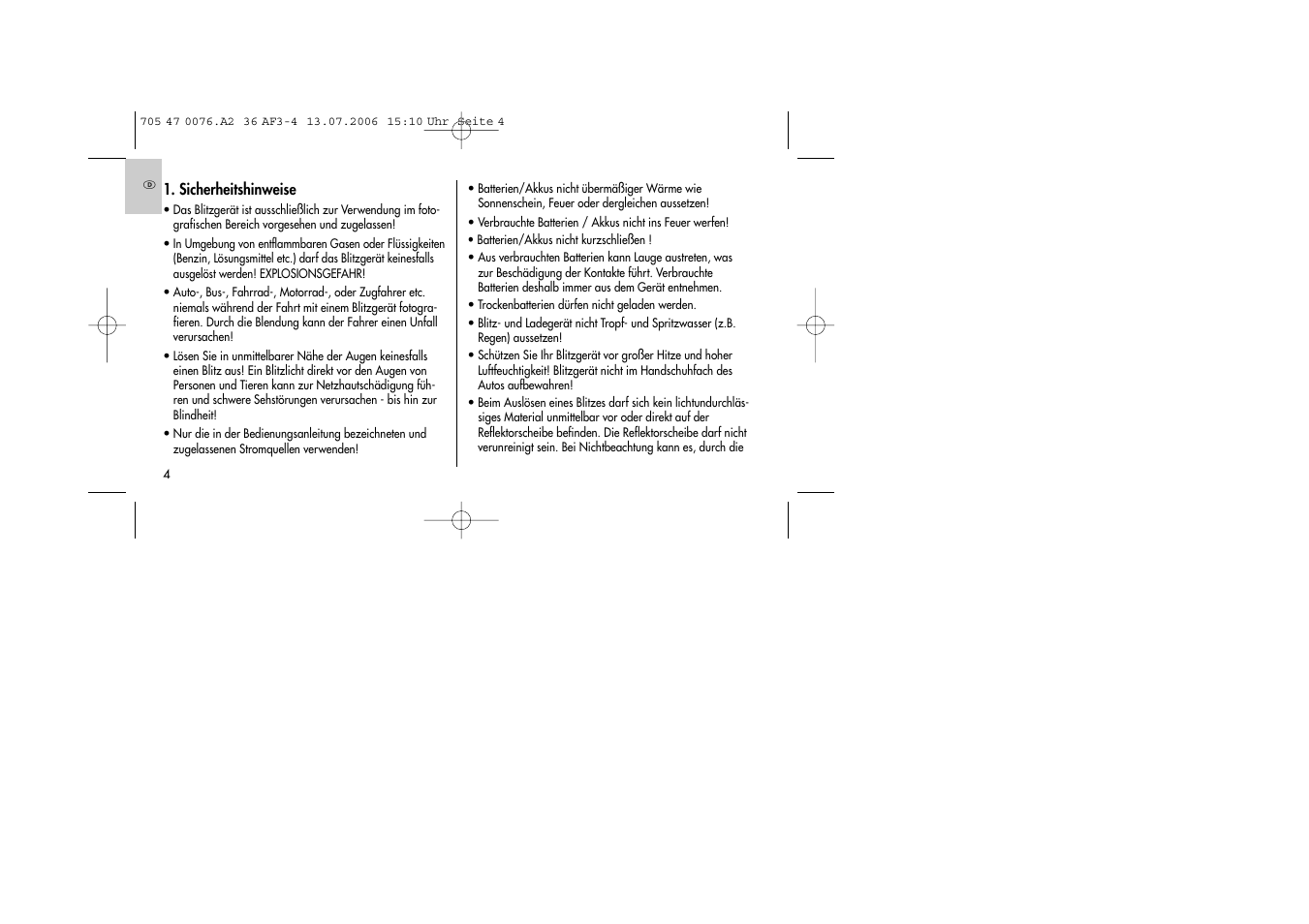 Metz MECABLITZ 36 AF-3 User Manual | Page 4 / 144