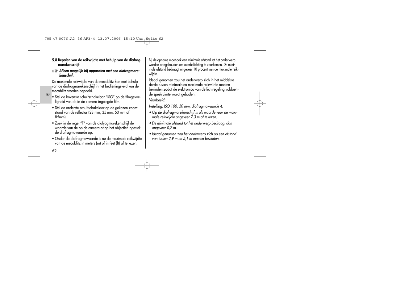 Metz MECABLITZ 36 AF-3 User Manual | Page 62 / 144