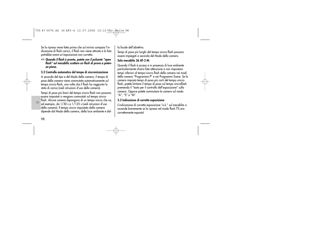 Metz MECABLITZ 36 AF-3 User Manual | Page 98 / 144