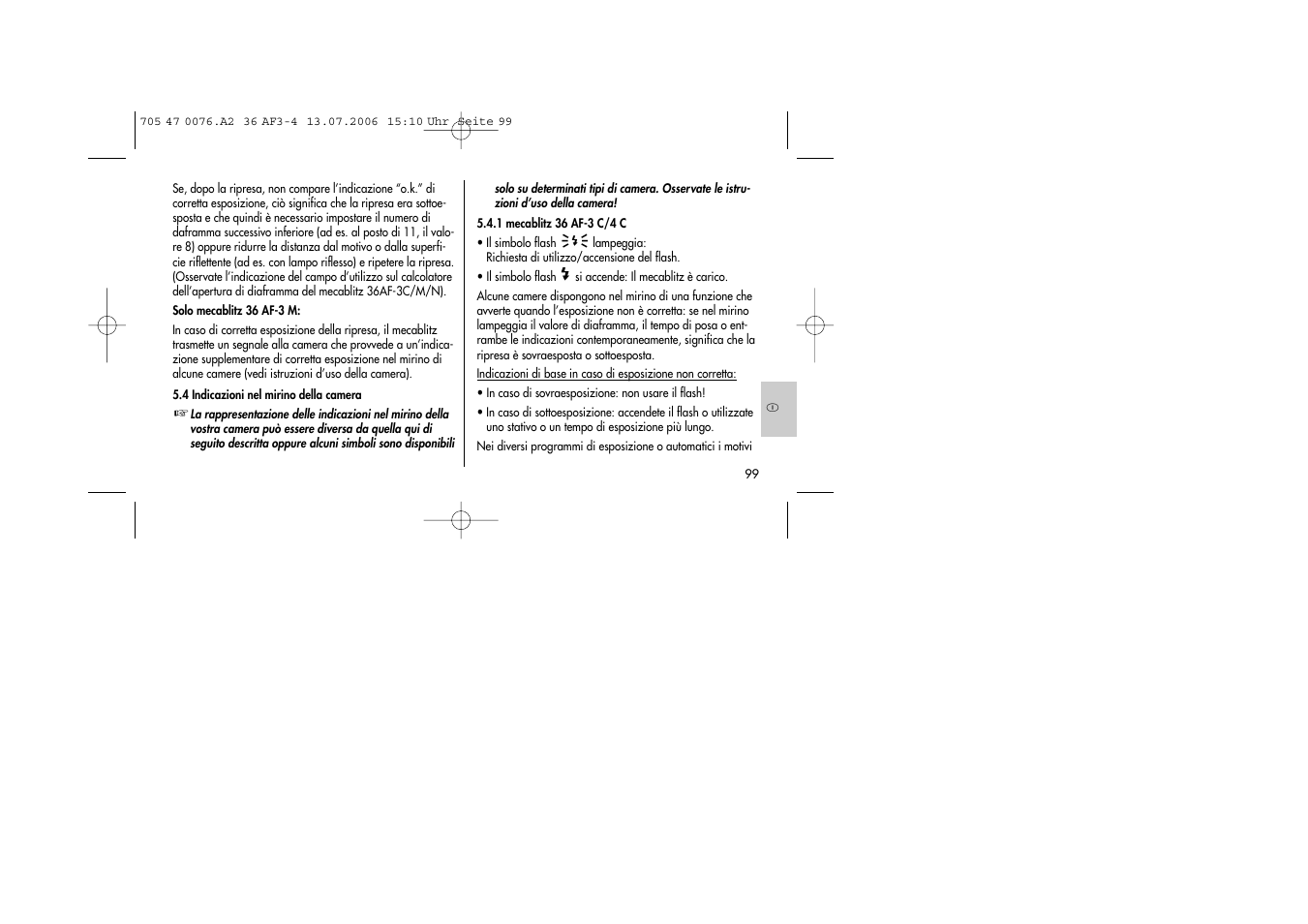 Metz MECABLITZ 36 AF-3 User Manual | Page 99 / 144