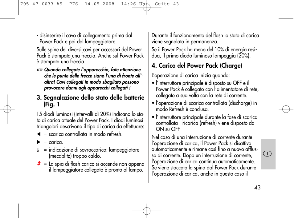 Metz Power Pack P76 User Manual | Page 43 / 70