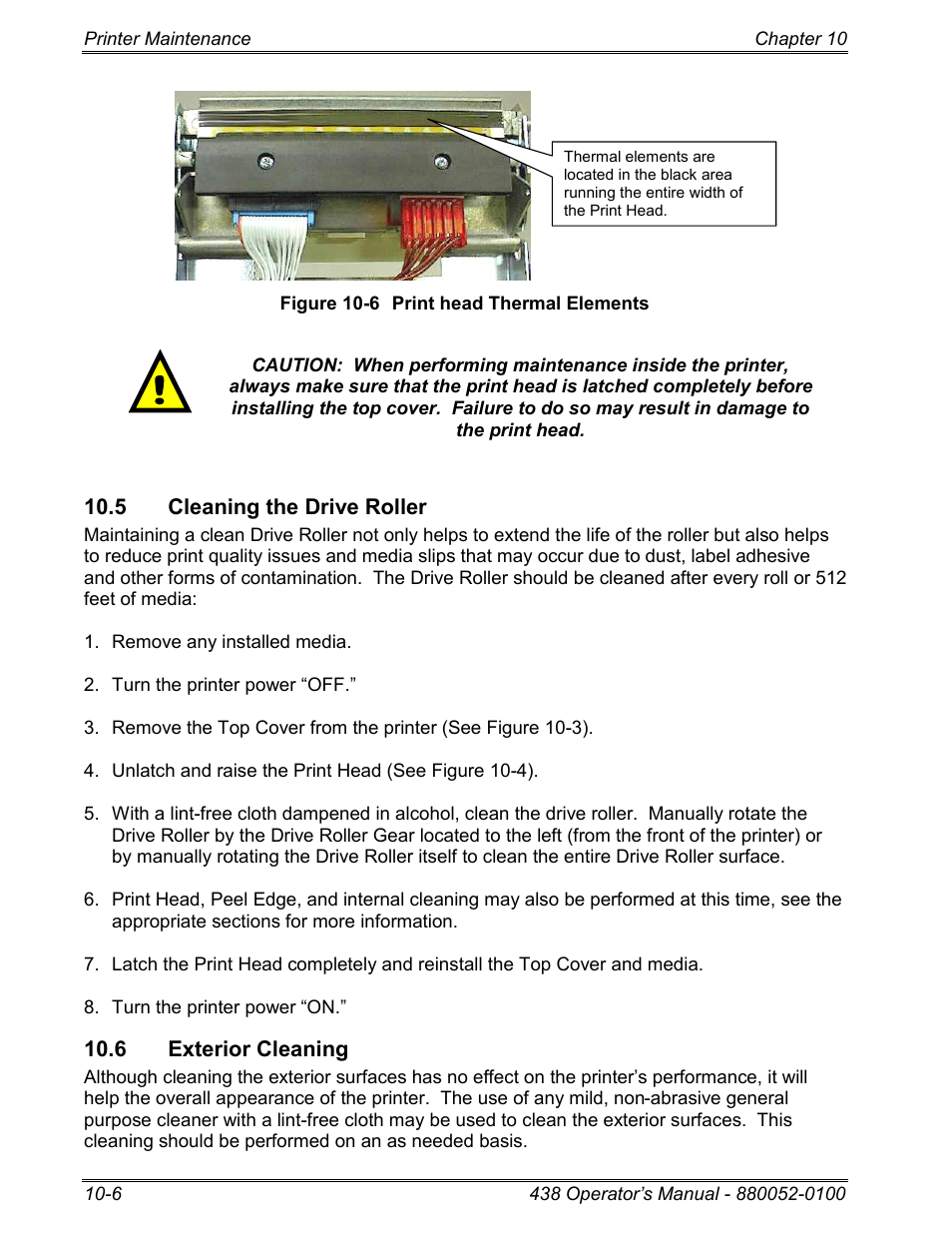 5 cleaning the drive roller, 6 exterior cleaning | Microcom 438 User Manual | Page 171 / 214