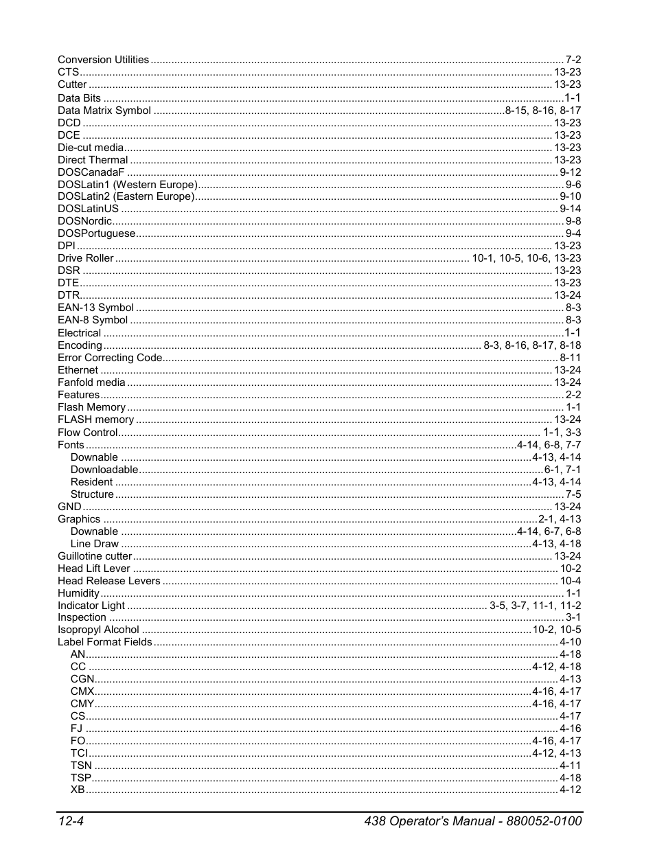 Microcom 438 User Manual | Page 177 / 214