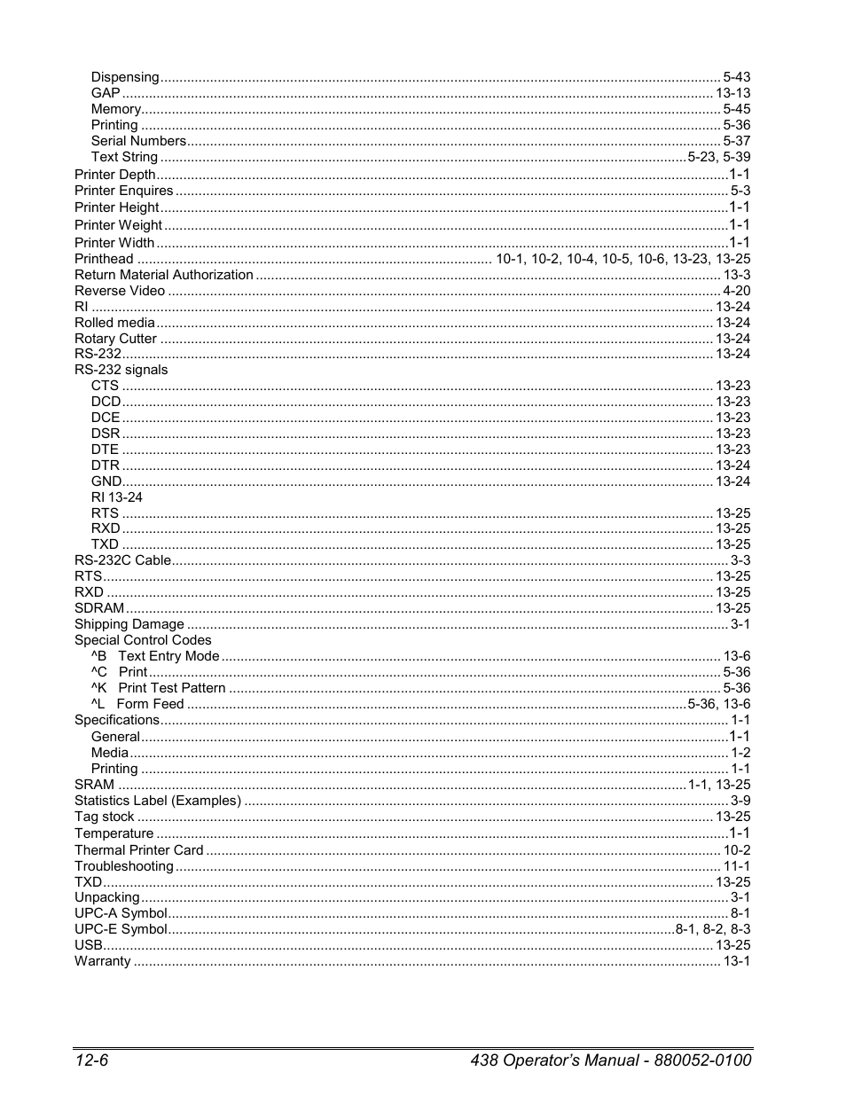 Microcom 438 User Manual | Page 179 / 214