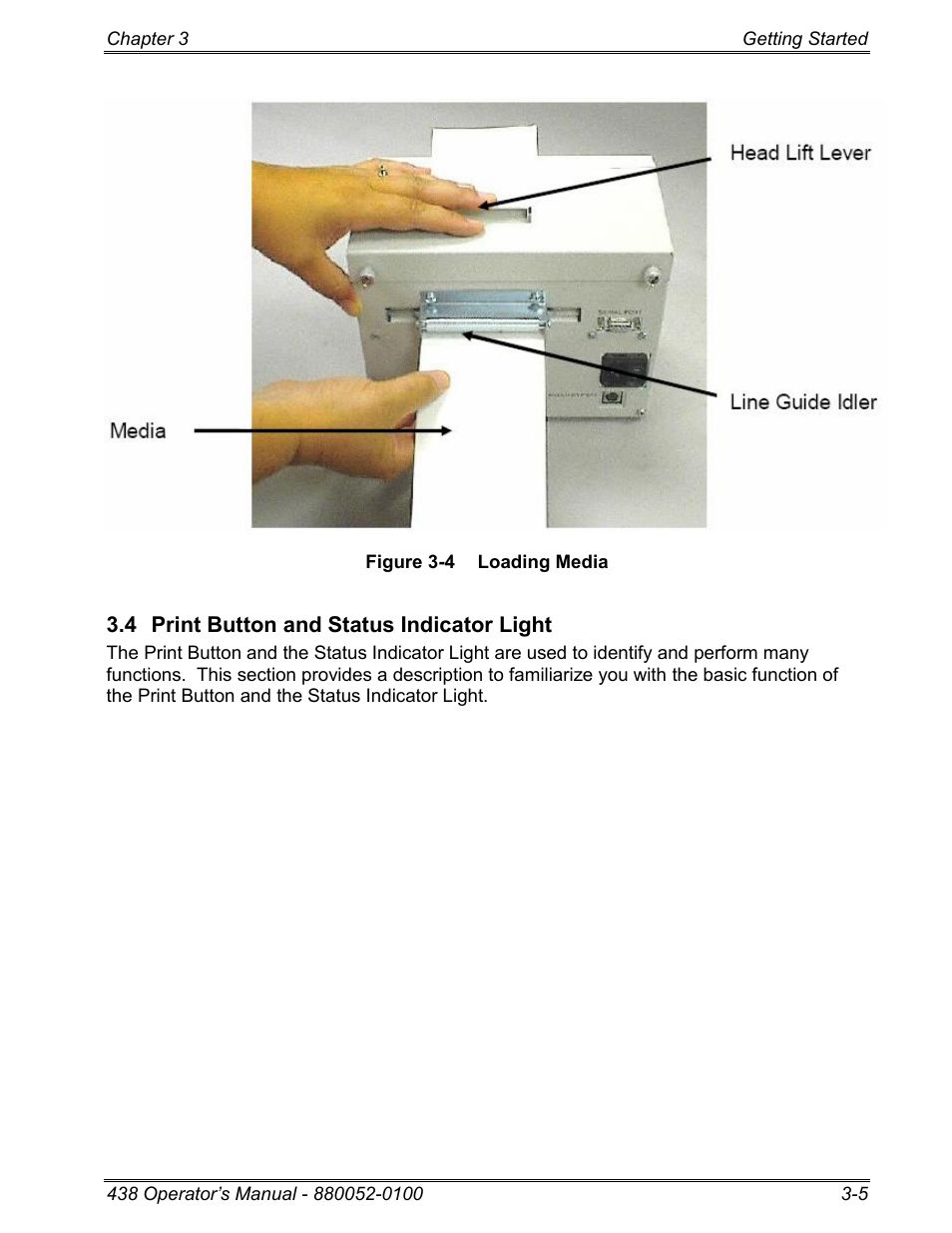 4 print button and status indicator light | Microcom 438 User Manual | Page 20 / 214