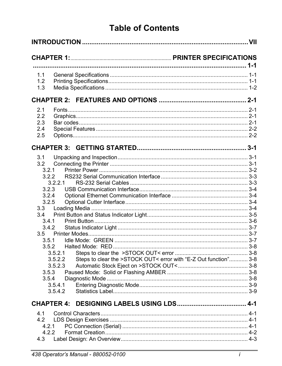 Microcom 438 User Manual | Page 5 / 214