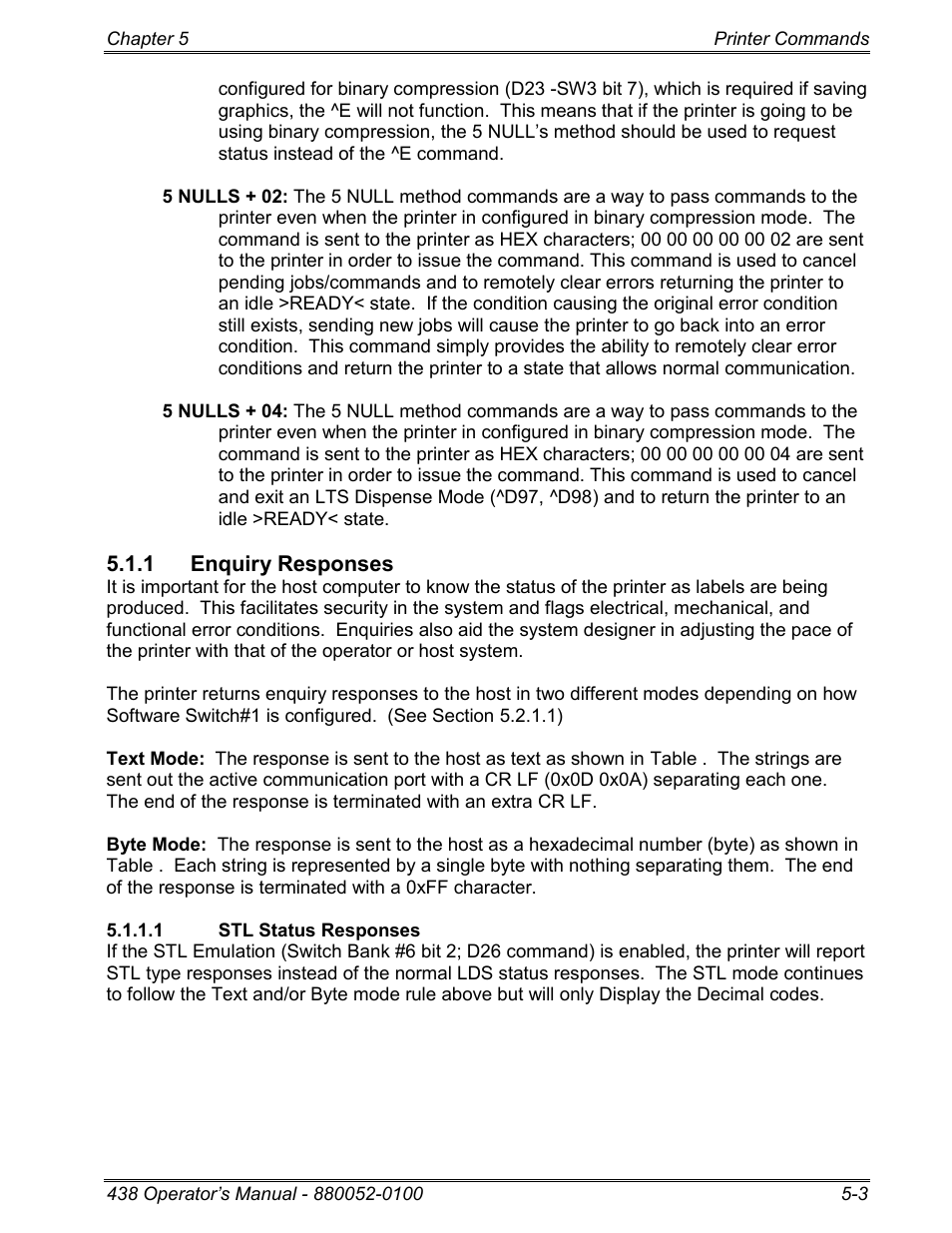 1 enquiry responses | Microcom 438 User Manual | Page 50 / 214