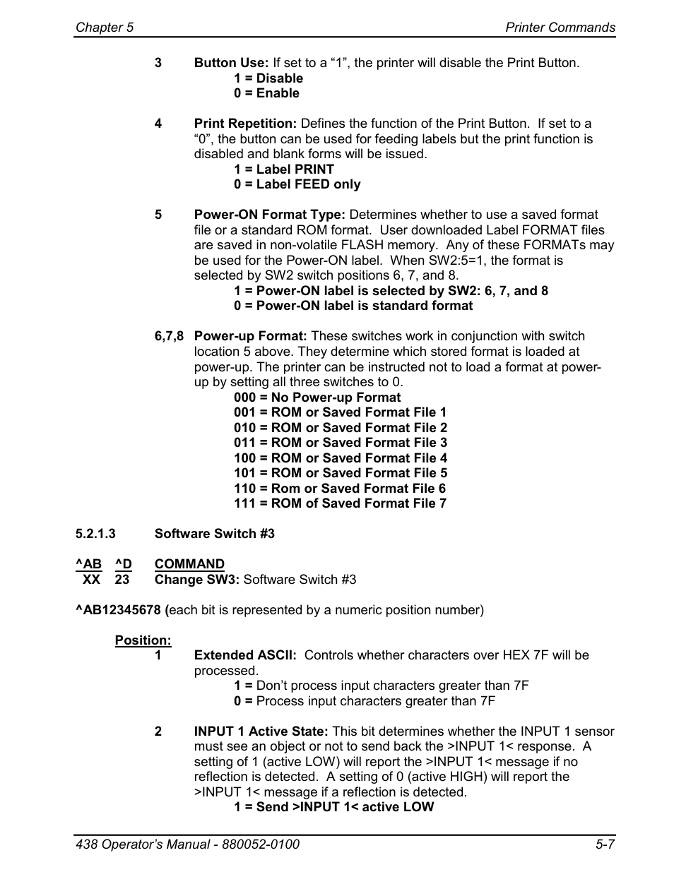 3 software switch #3 | Microcom 438 User Manual | Page 54 / 214