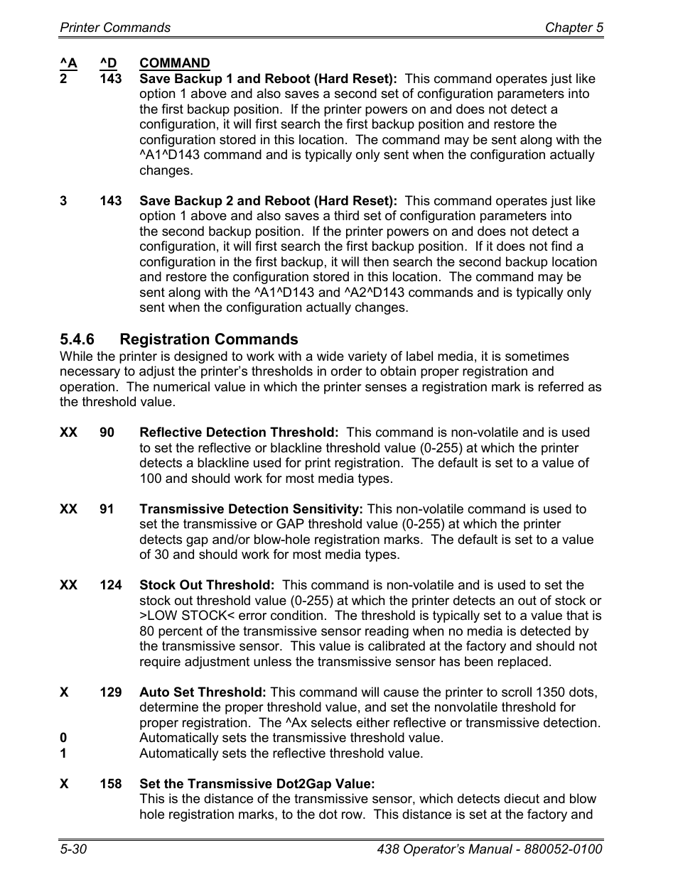 6 registration commands | Microcom 438 User Manual | Page 77 / 214