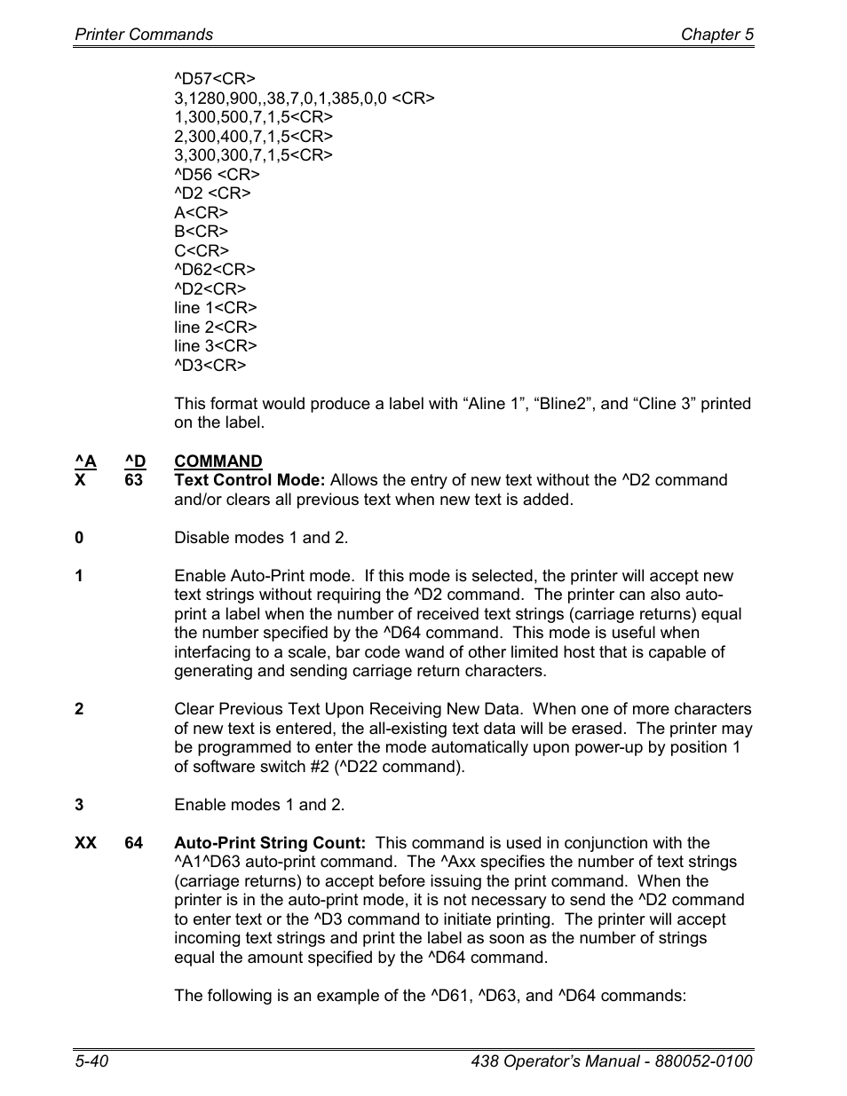 Microcom 438 User Manual | Page 87 / 214