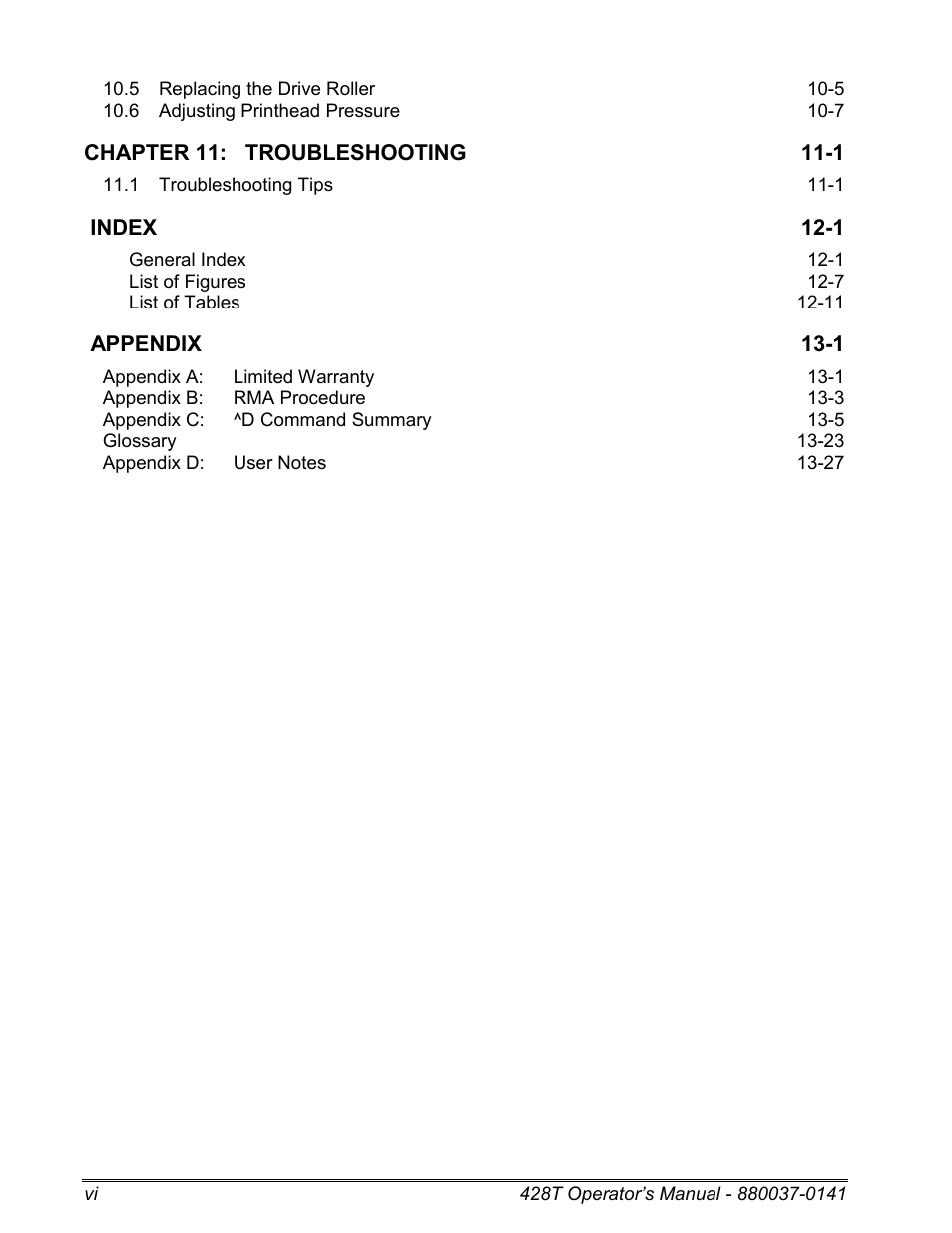 Microcom 428T User Manual | Page 10 / 249