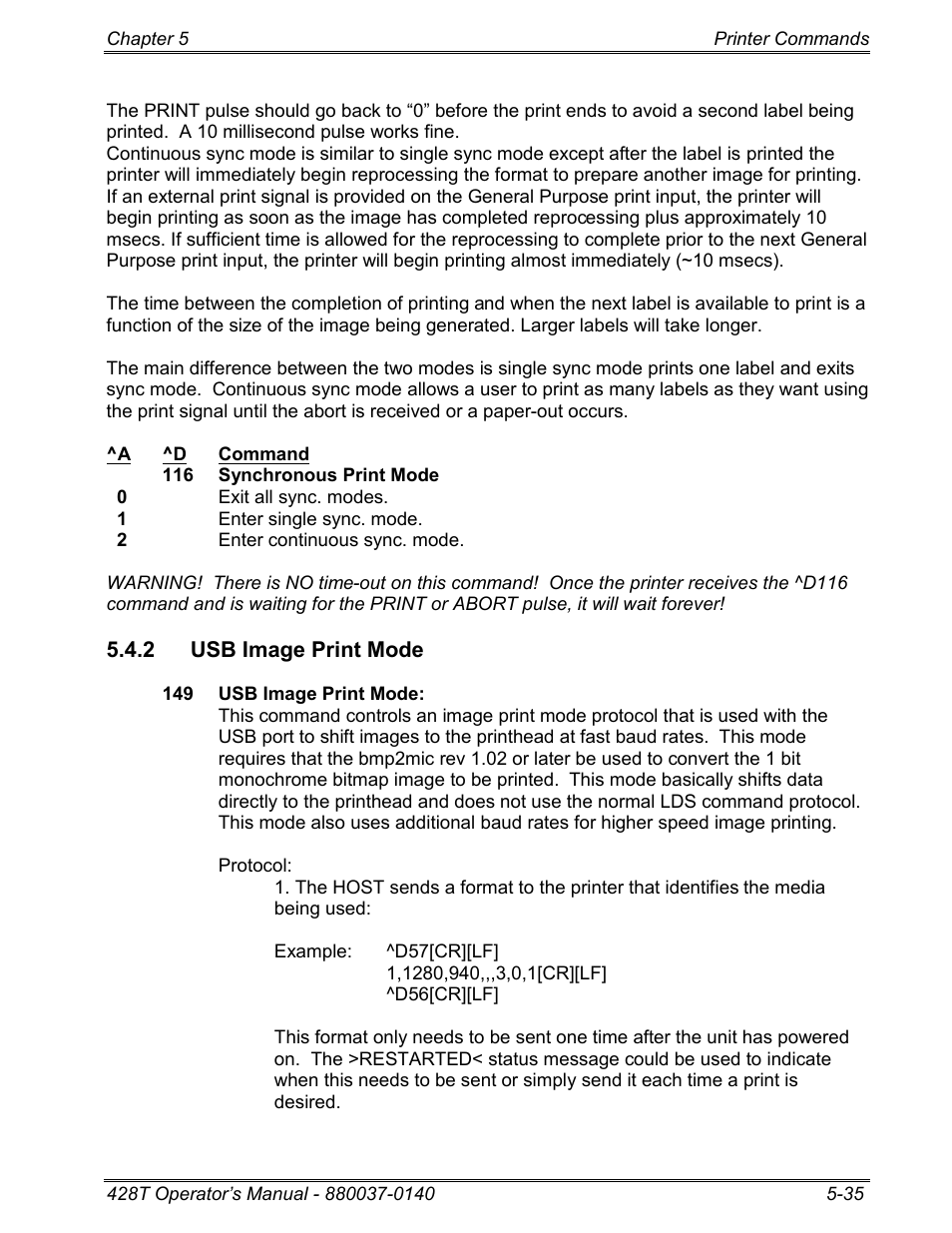 2 usb image print mode | Microcom 428T User Manual | Page 109 / 249