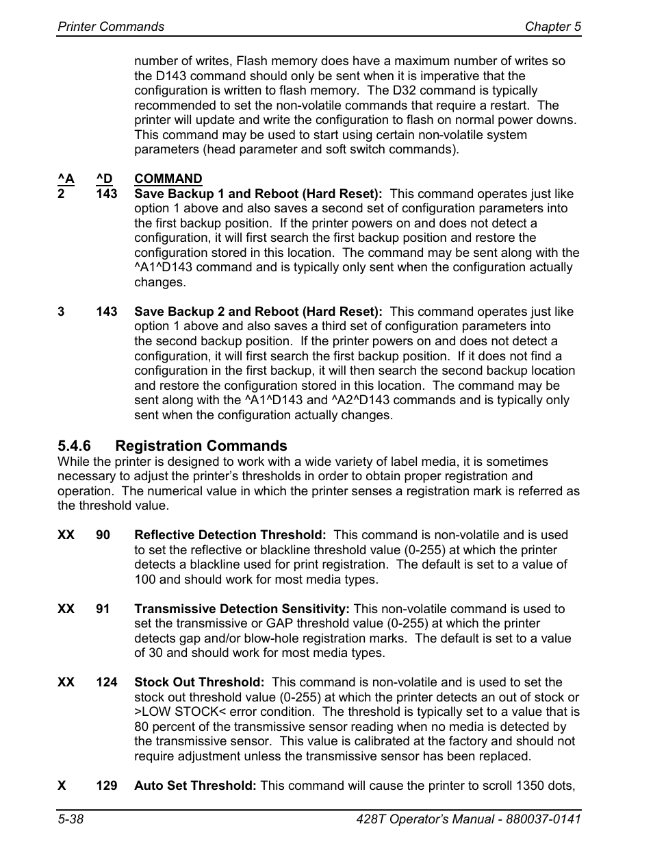 6 registration commands | Microcom 428T User Manual | Page 112 / 249