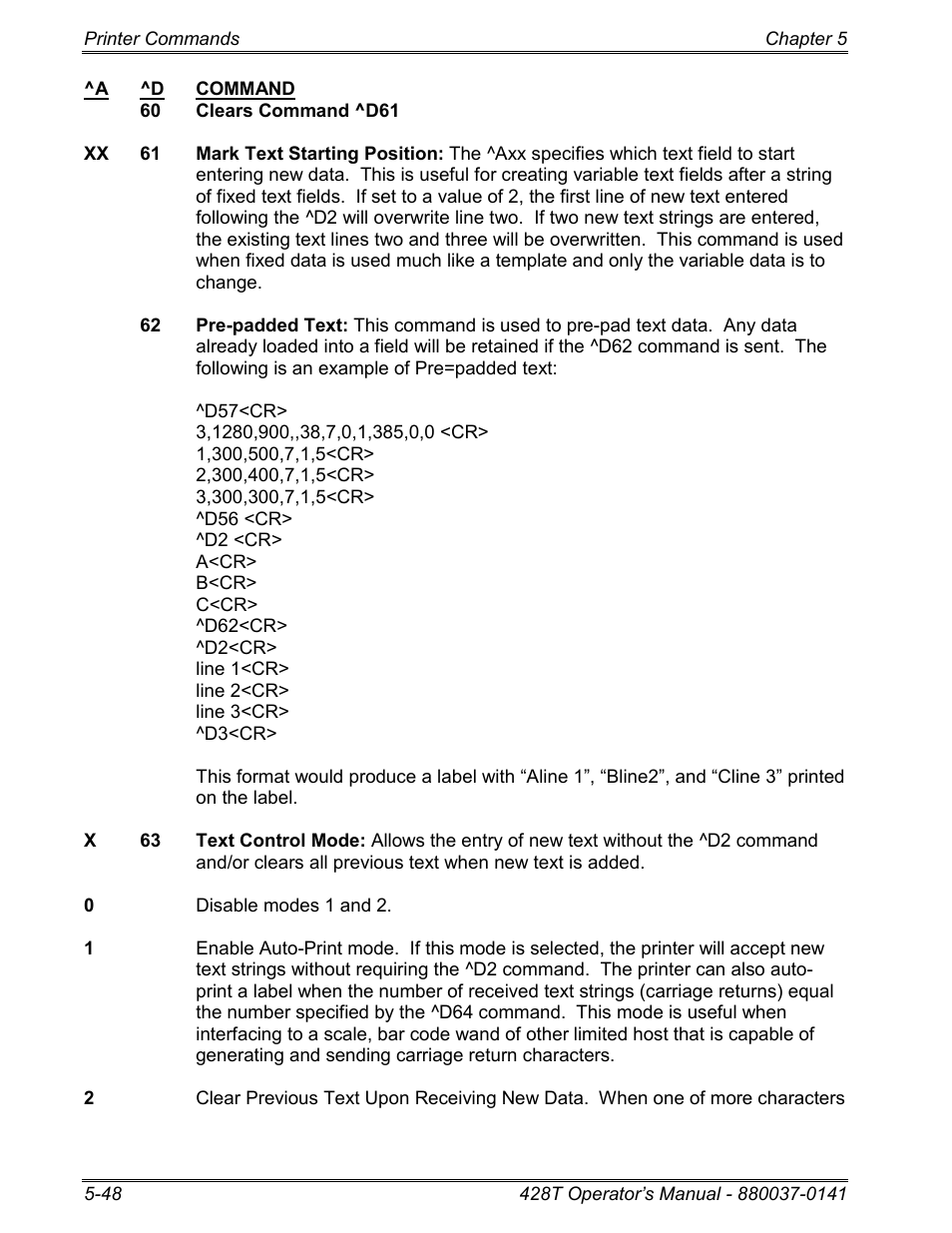 Microcom 428T User Manual | Page 122 / 249
