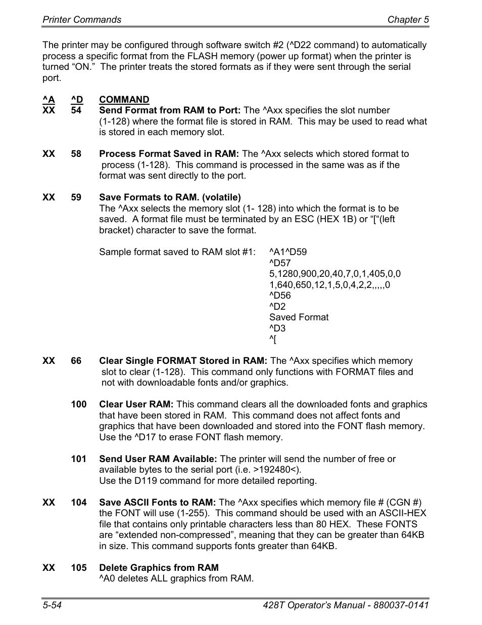 Microcom 428T User Manual | Page 128 / 249