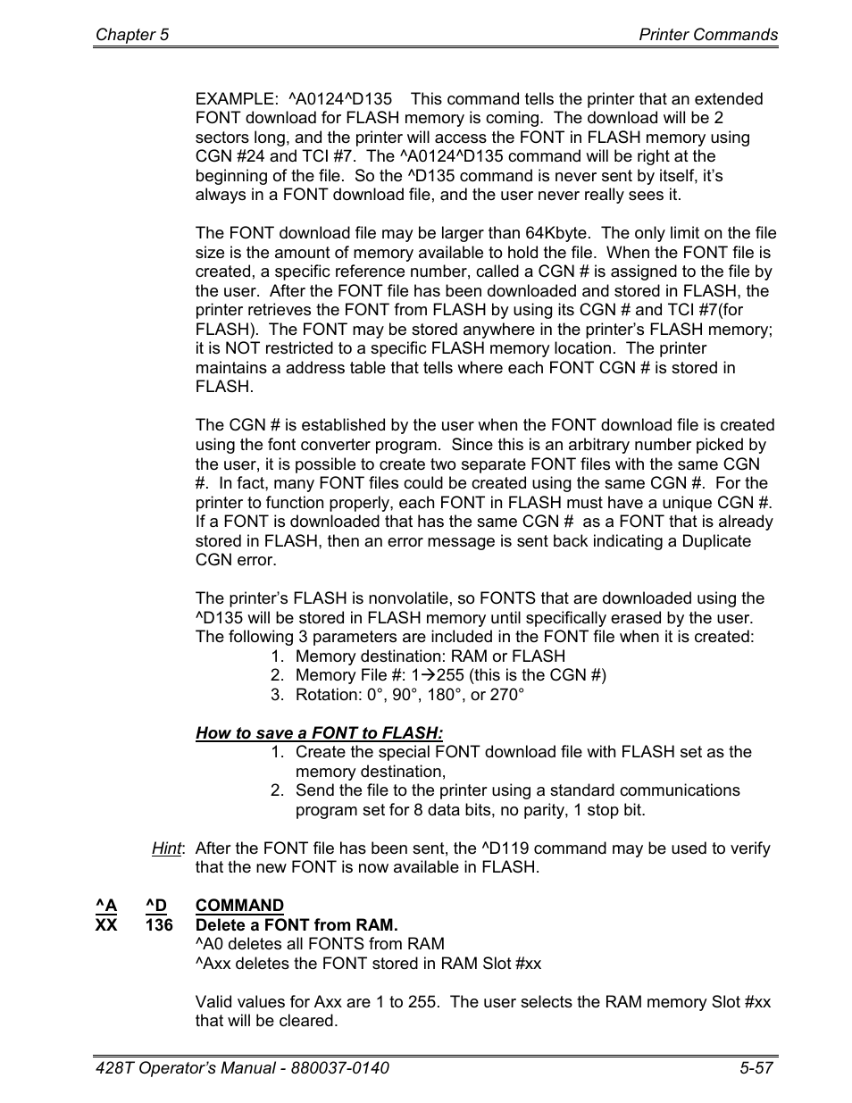 Microcom 428T User Manual | Page 131 / 249