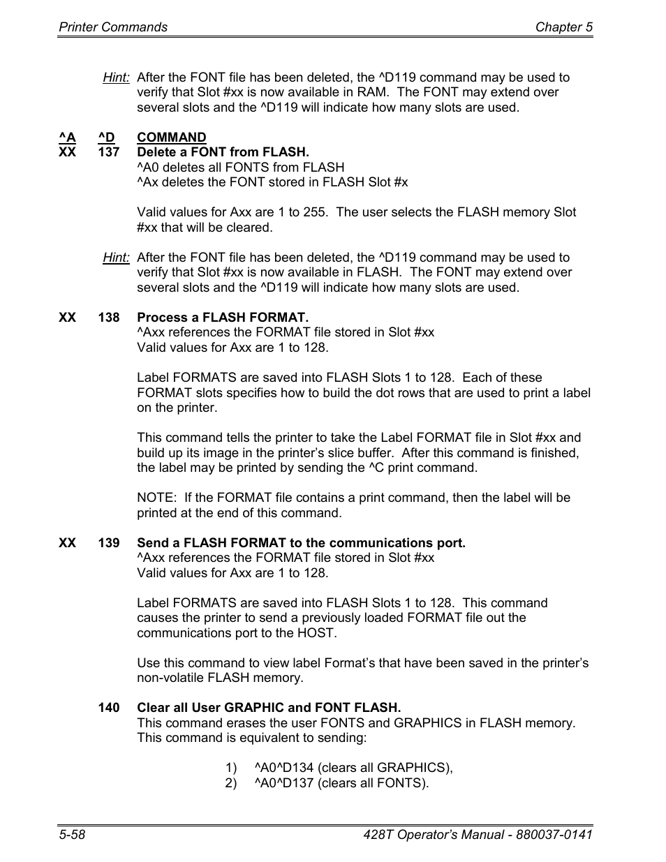 Microcom 428T User Manual | Page 132 / 249