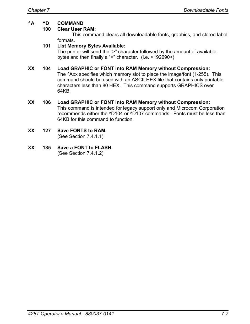Microcom 428T User Manual | Page 151 / 249