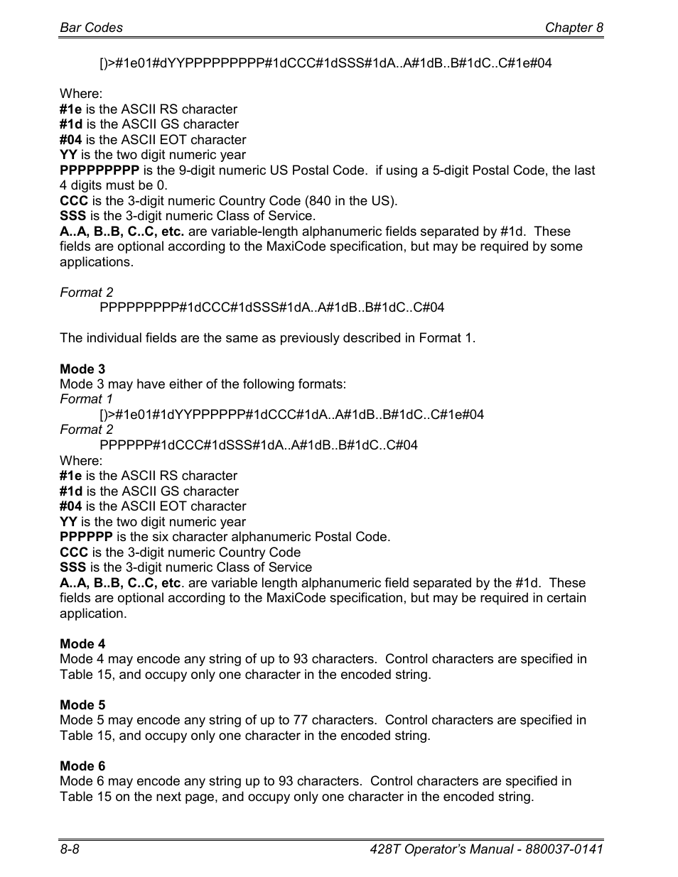 Microcom 428T User Manual | Page 160 / 249