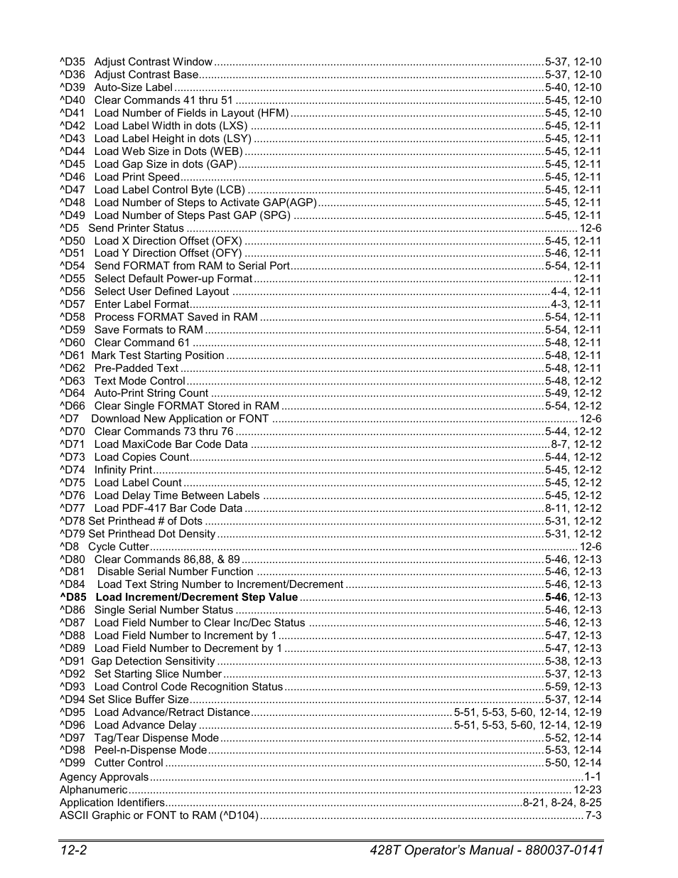 Microcom 428T User Manual | Page 210 / 249