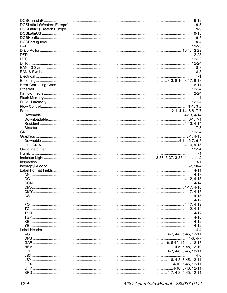 Microcom 428T User Manual | Page 212 / 249