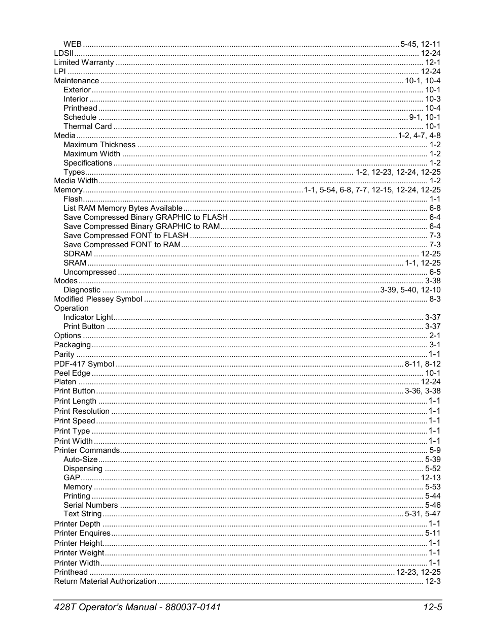 Microcom 428T User Manual | Page 213 / 249