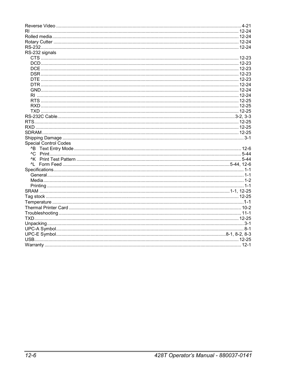 Microcom 428T User Manual | Page 214 / 249